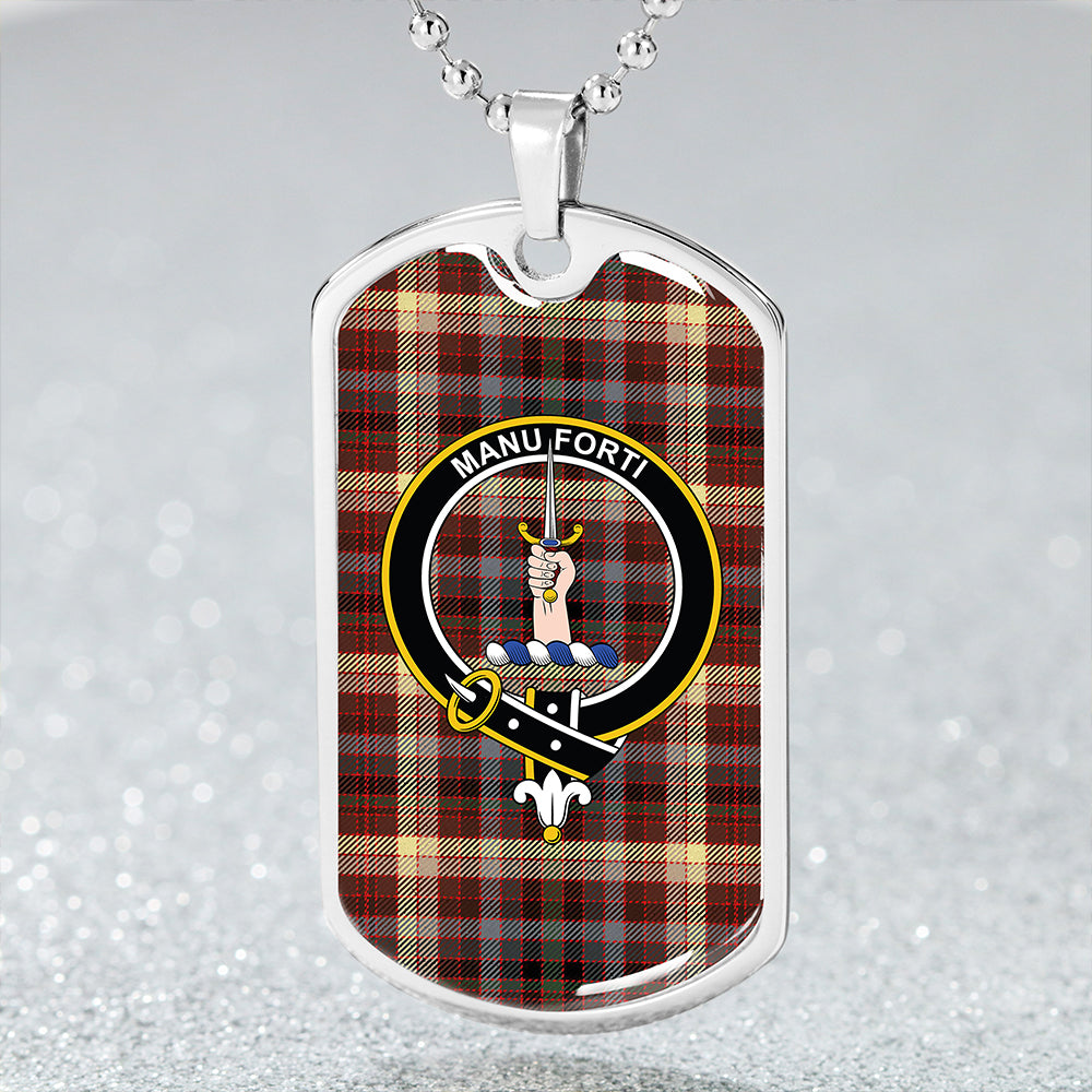 MacKay of Strathnaver Modern Clan Badge Classic Tartan Dog Tag Necklace