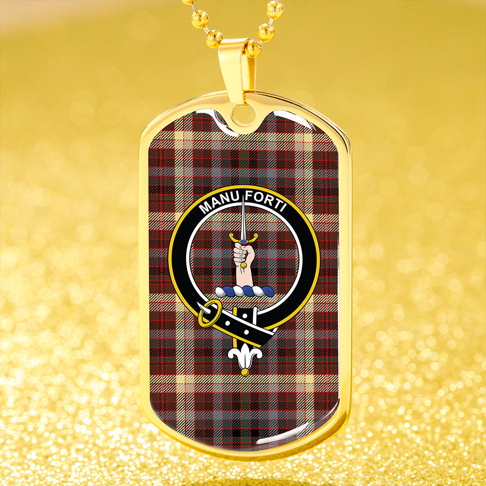 MacKay of Strathnaver Modern Clan Badge Classic Tartan Dog Tag Necklace