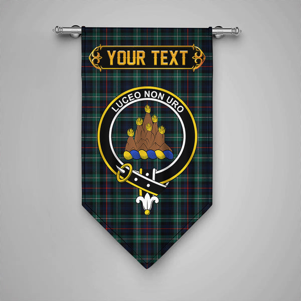 MacKenzie Modern Clan Badge Tartan Gonfalon Personalize