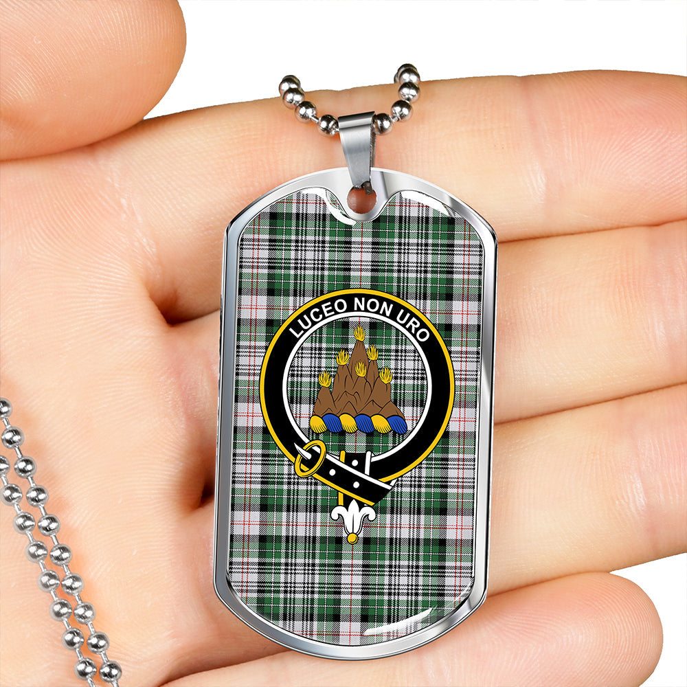 MacKenzie #2 Modern Clan Badge Classic Tartan Dog Tag Necklace