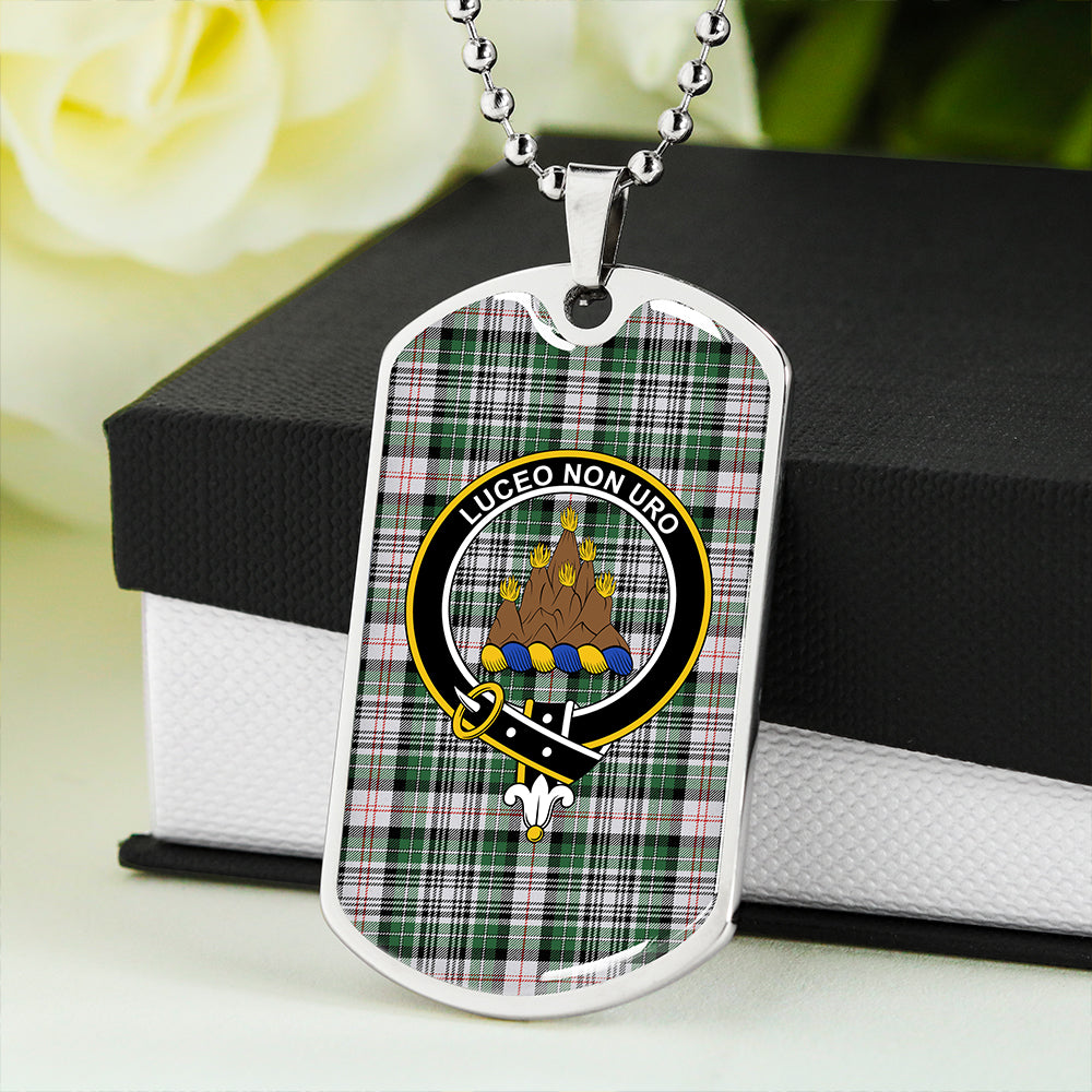 MacKenzie #2 Modern Clan Badge Classic Tartan Dog Tag Necklace