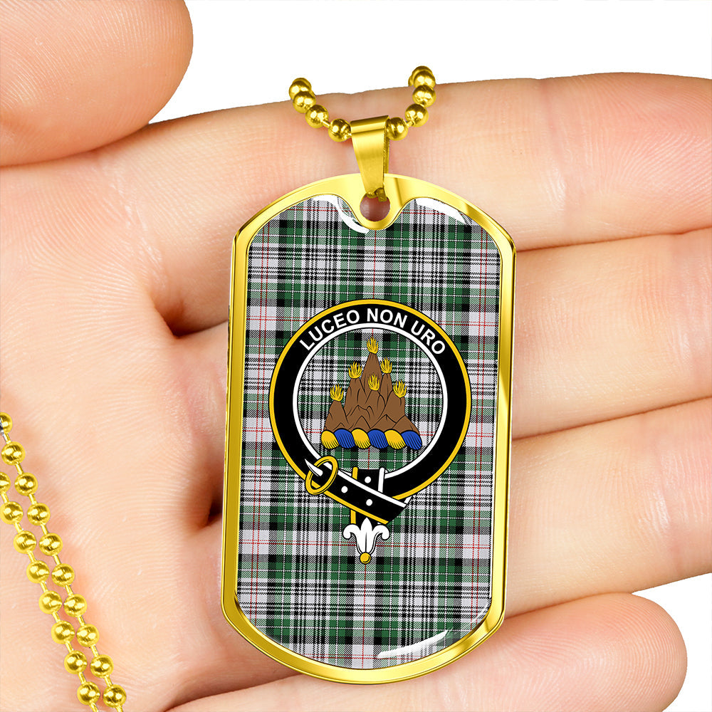 MacKenzie #2 Modern Clan Badge Classic Tartan Dog Tag Necklace