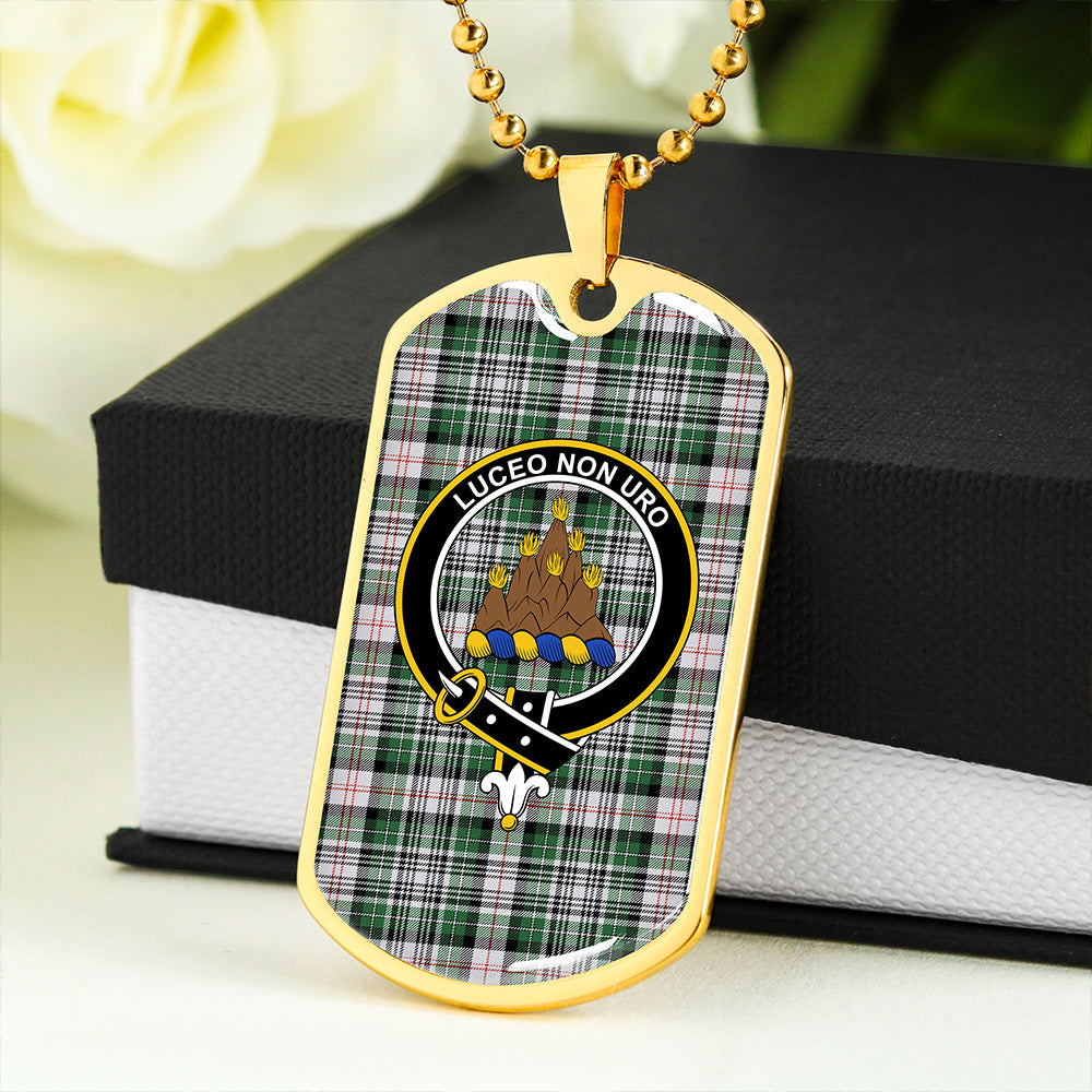MacKenzie #2 Modern Clan Badge Classic Tartan Dog Tag Necklace