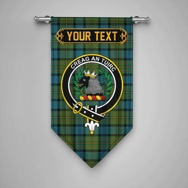 MacLaren Ancient Clan Badge Tartan Gonfalon Personalize