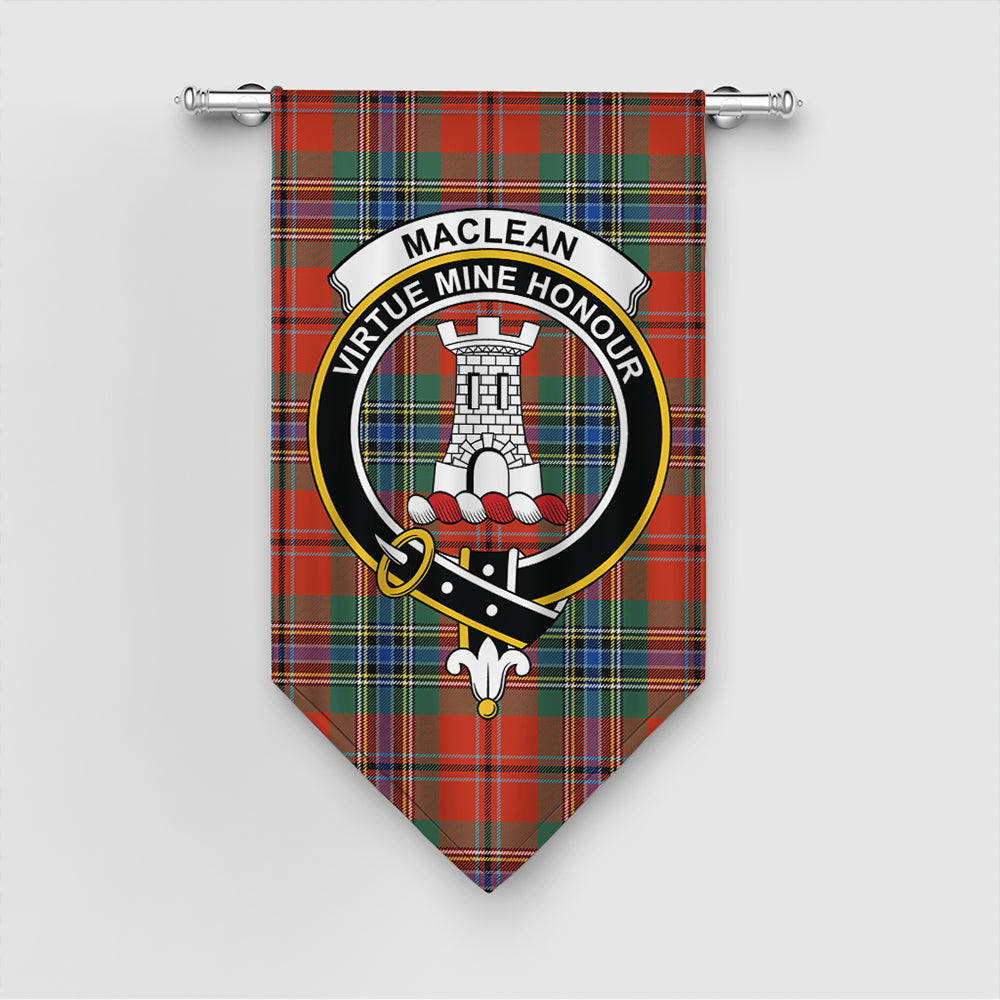 MacLean of Duart Ancient Tartan Classic Crest Gonfalon