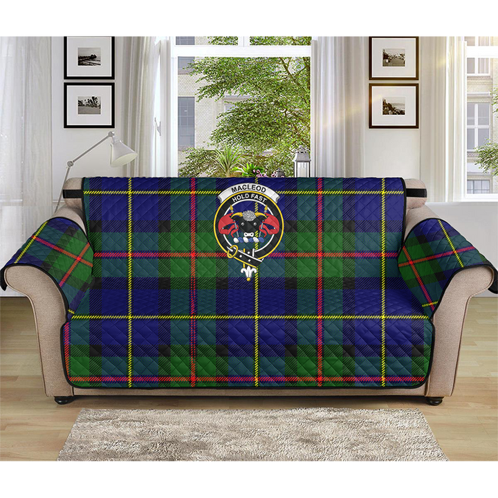 MacLeod of Harris Modern Tartan Classic Crest Sofa Protector