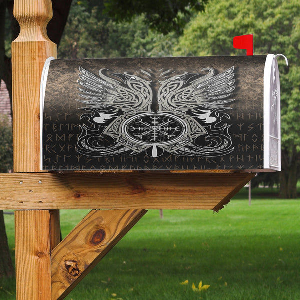 Viking Mailbox Cover Huginn & Muninn, Odin'S Ravens