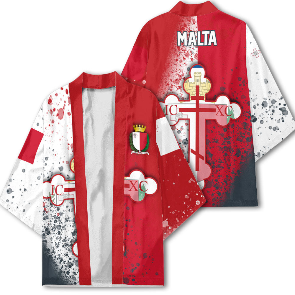 Malta Kimono Flag & Coat Of Arms Orthodox Style