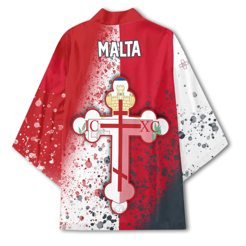 Malta Kimono Flag & Coat Of Arms Orthodox Style