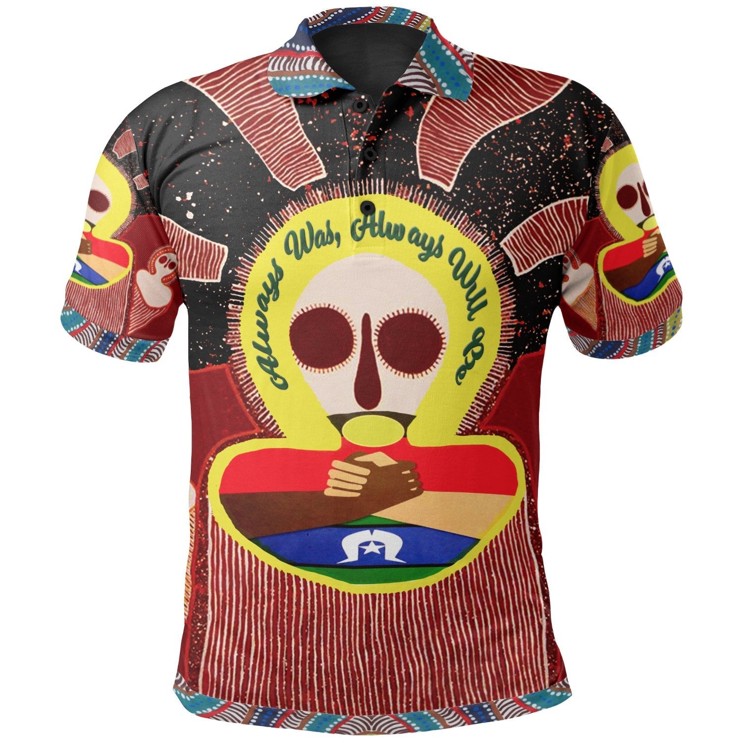 Aboriginal Polo - Aboriginal and Torres Strait Islander Naidoc Style Polo Shirt