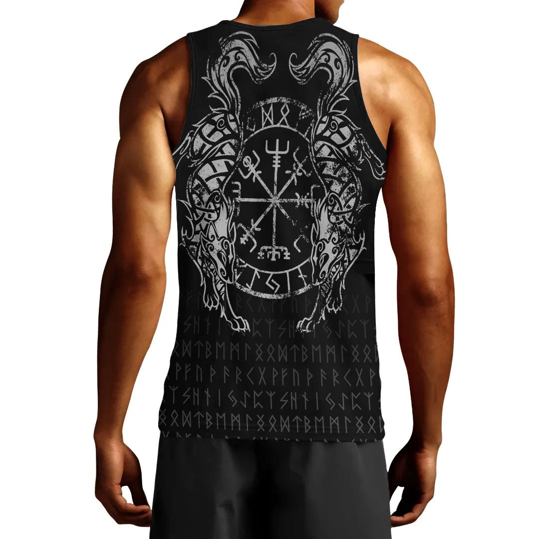 Viking Men's Tank Top Viking Compass Vegvisir Tattoo