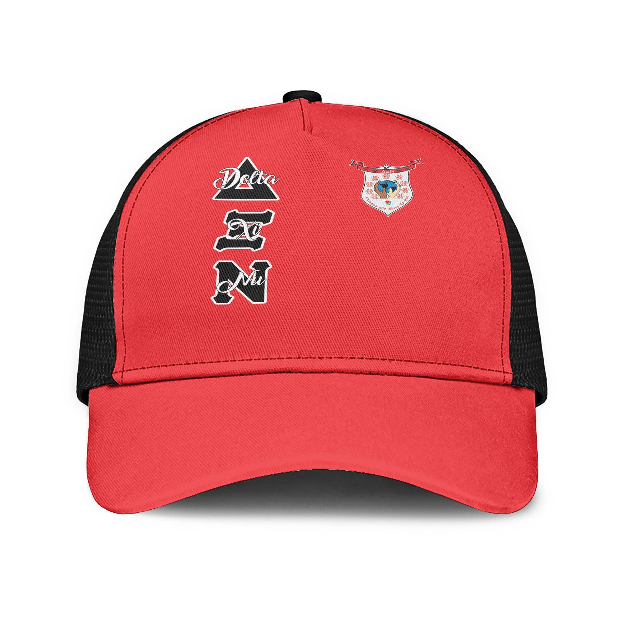 Sorority Cap - Delta Xi Nu Mesh Back Cap Original Red Style