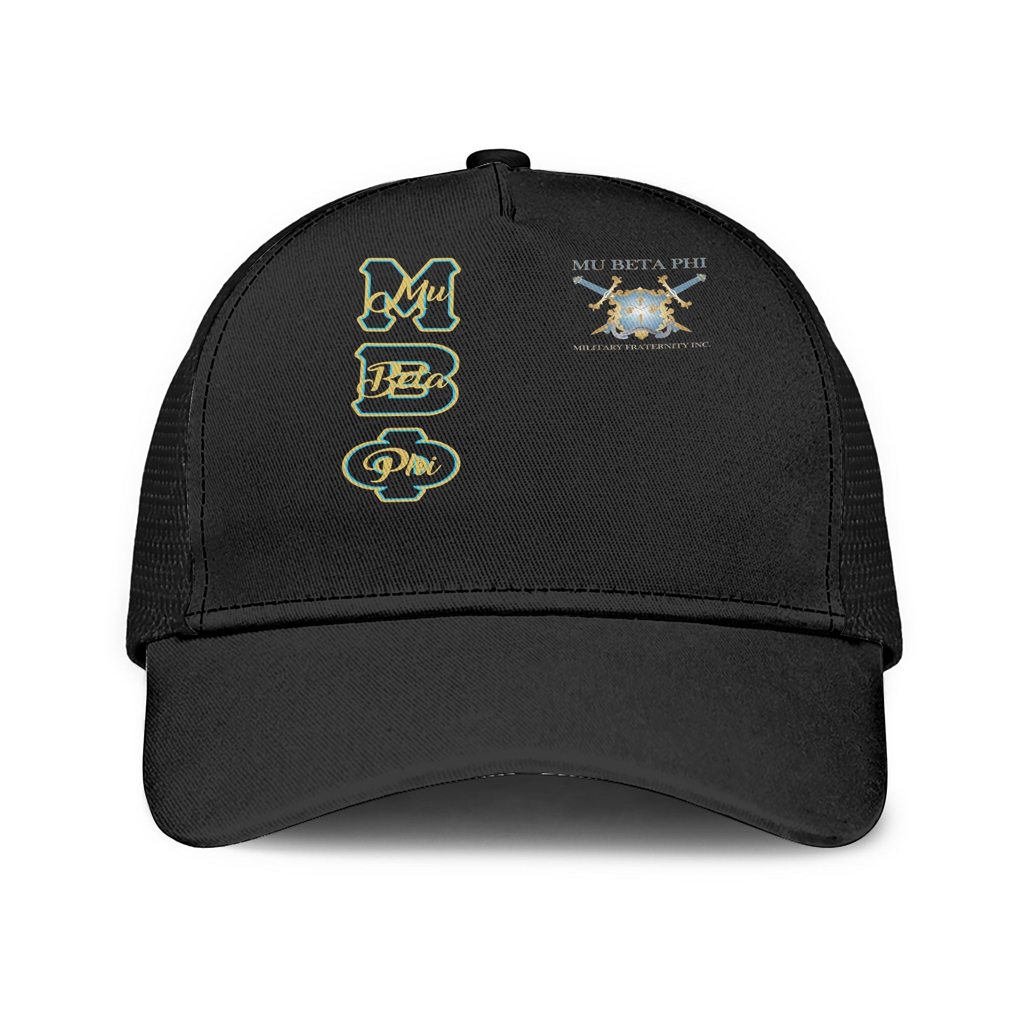 Fraternity Cap - Mu Beta Phi Mesh Back Cap Original Black Style