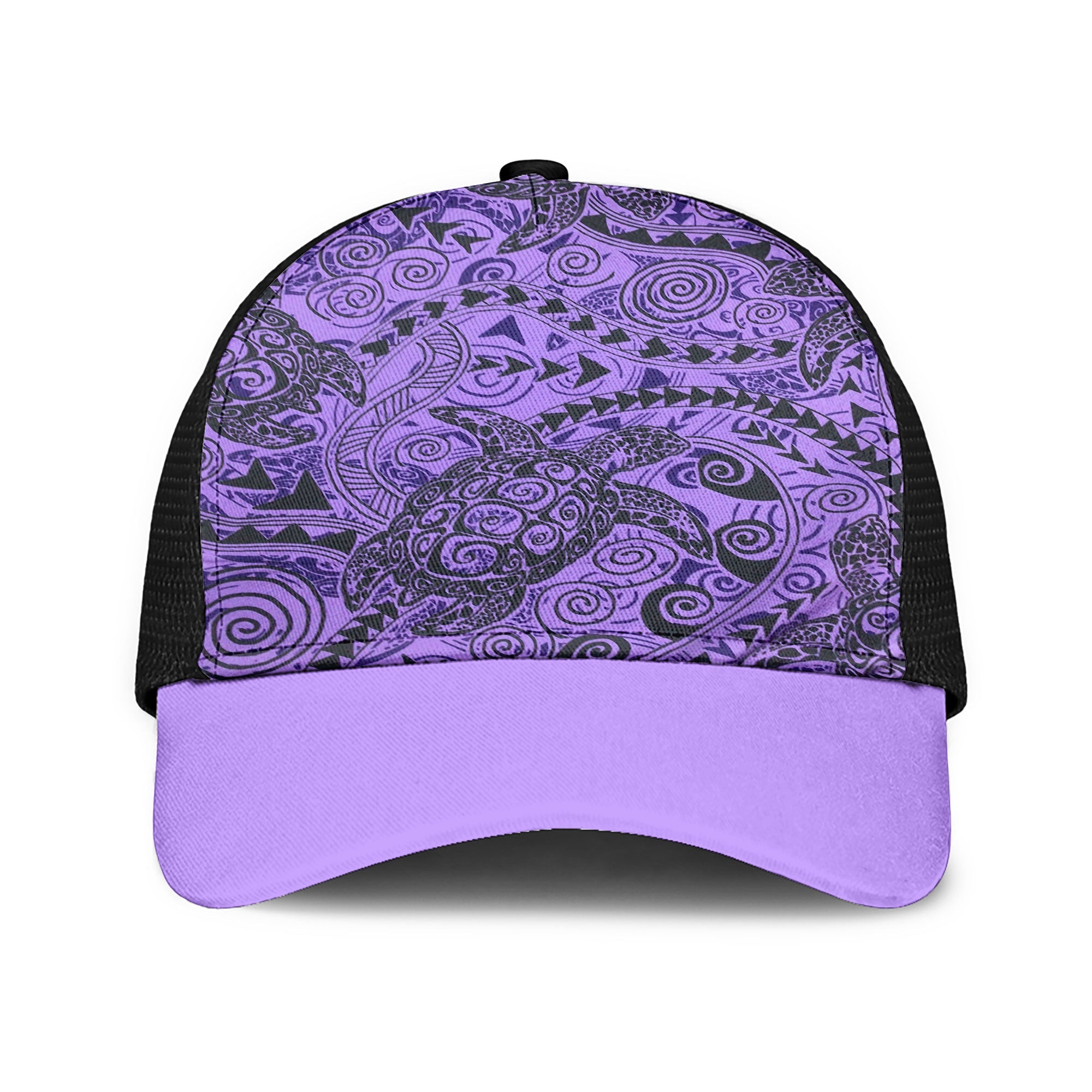 Hawaii Polynesian Turtle Mesh Back Cap Purple Style