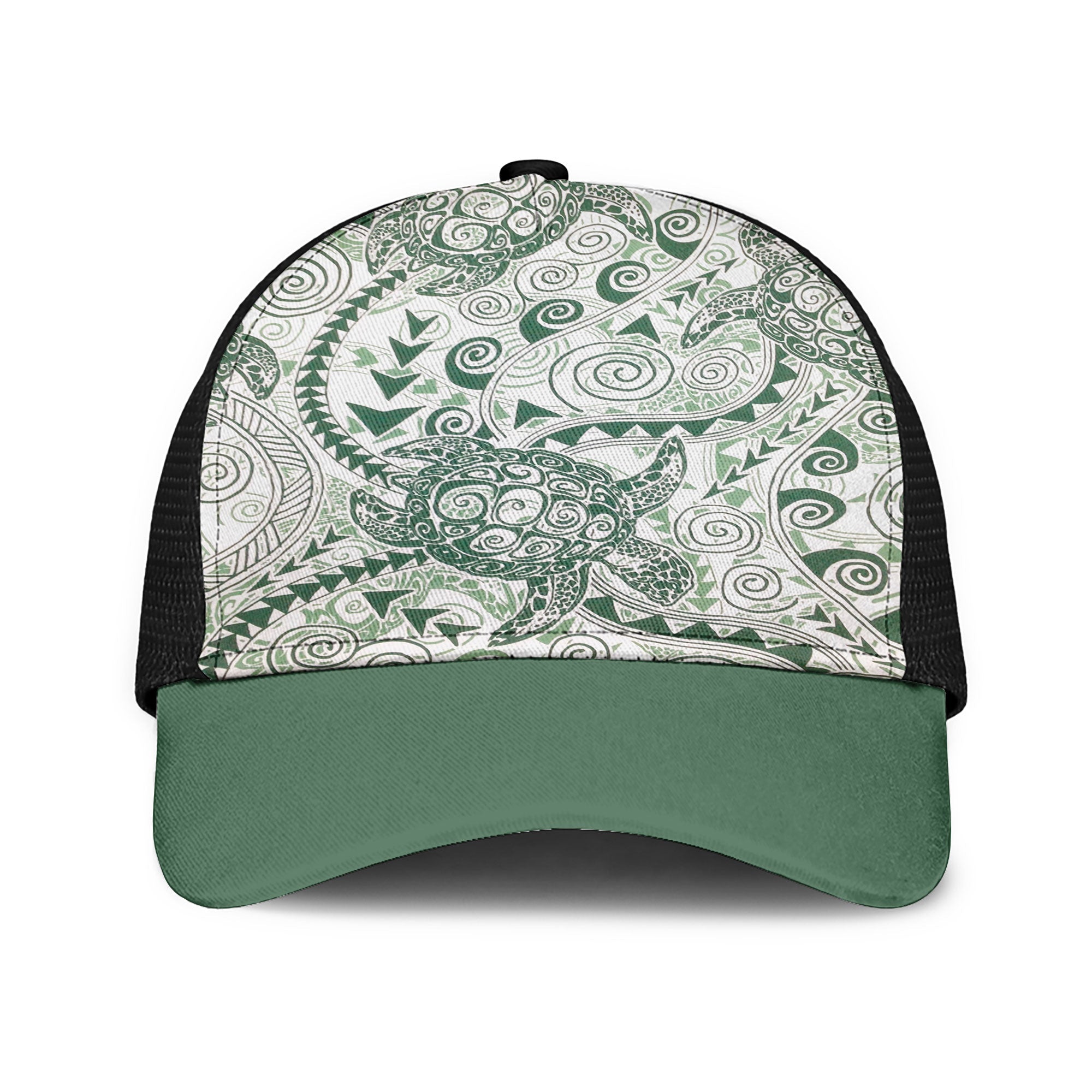 Hawaii Polynesian Turtle Mesh Back Cap Green Style