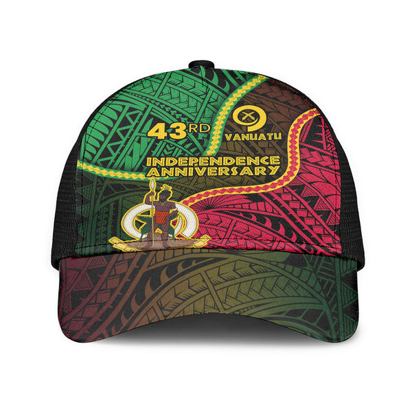 Vanuatu Mesh Back Cap Independence Day 43rd Anniversary Style