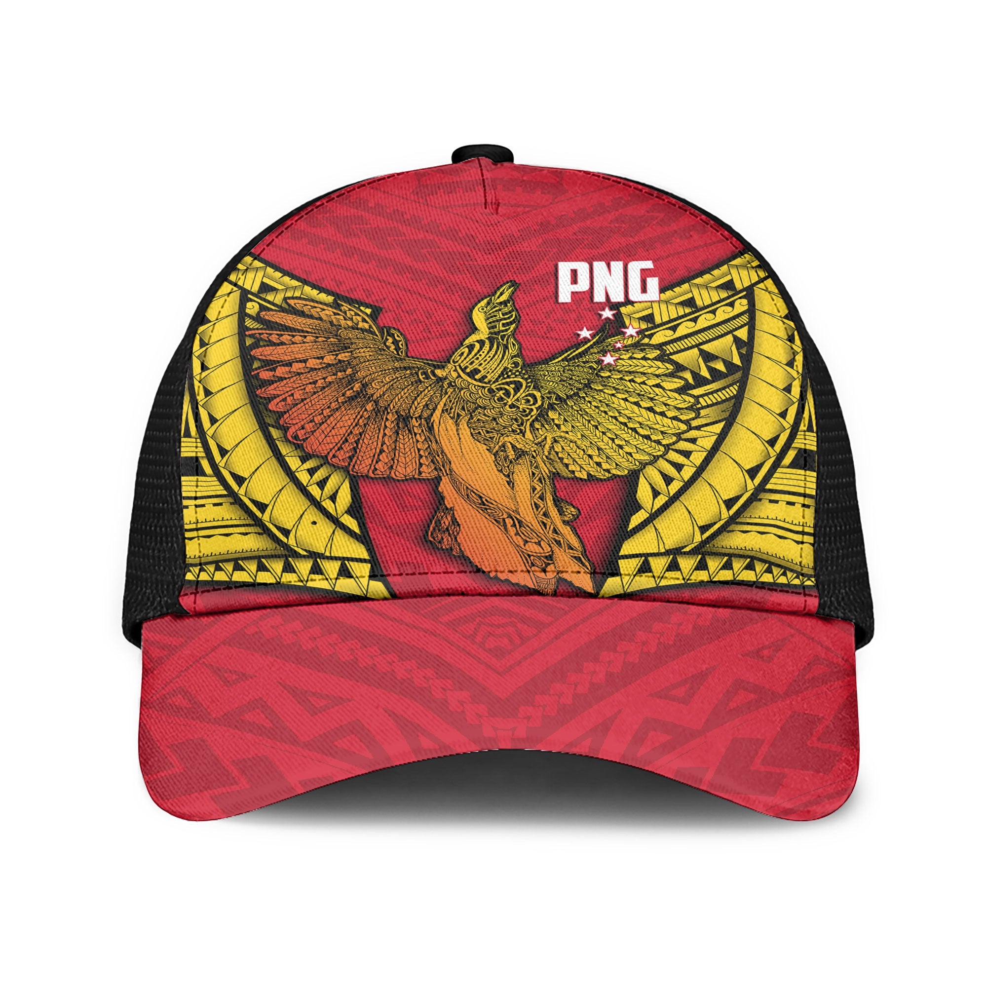 Papua New Guinea Independence Day Mesh Back Cap Raggiana Bird of Paradise Style