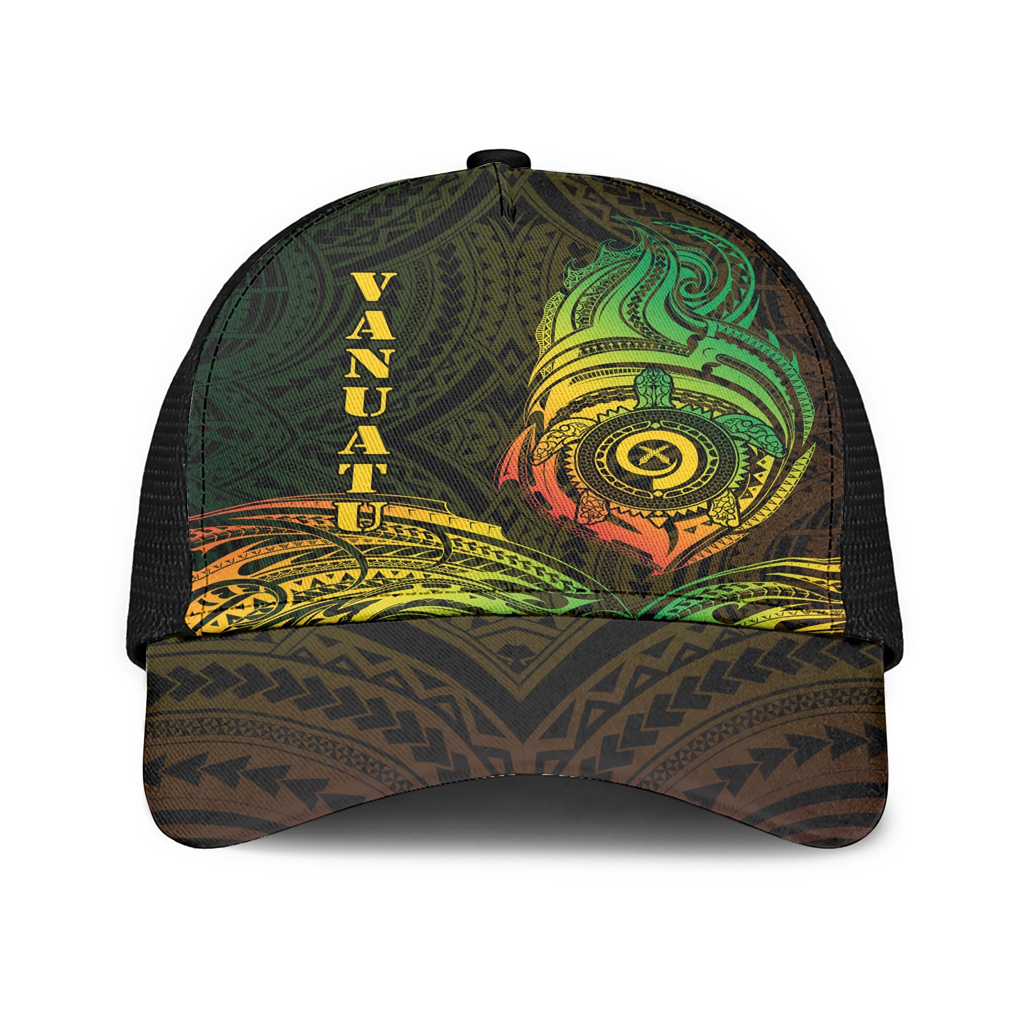 Vanuatu Mesh Back Cap Polynesian Reggae Style