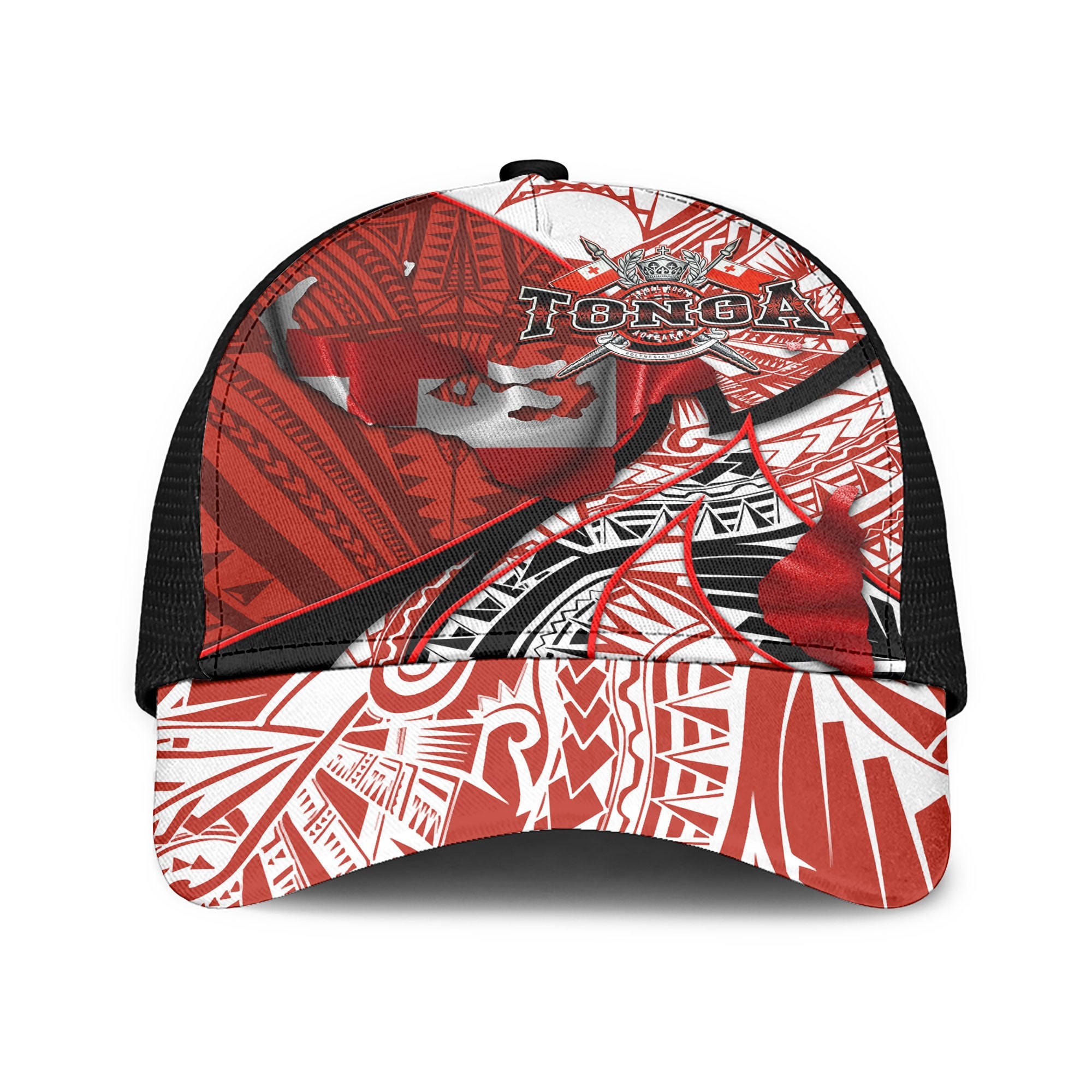 Tonga In My Heart Royal Coat Of Arms Mesh Back Cap