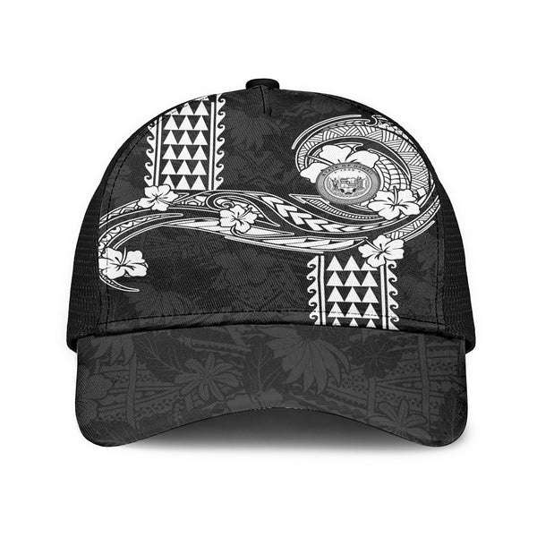 Hawaii Seal Mesh Back Cap Turtle & Map Style