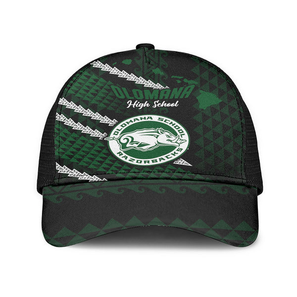 Hawaii Olomana High & Intermediate School Mesh Back Cap Map Style