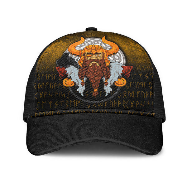 Viking Mesh Back Cap Viking God Odin Raven