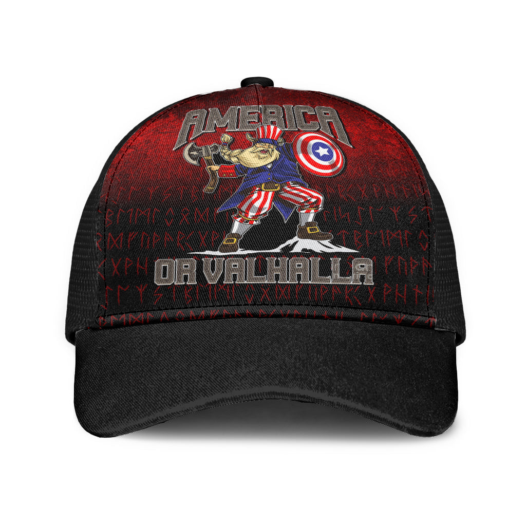 Viking Mesh Back Cap America Or Valhalla Style Ver02