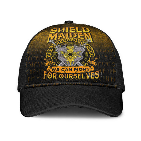 Viking Mesh Back Cap Shield Maiden We Can Fight For Ourselves