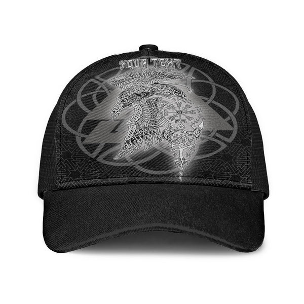 Viking Mesh Back Cap Valknut Raven