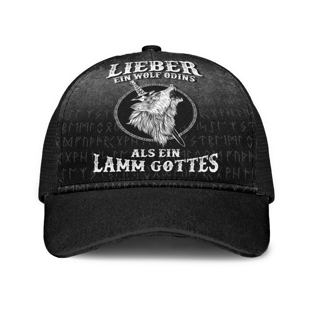 Viking Mesh Back Cap Lieber Ein Wolf Odins Als Ein Lamm Gottes