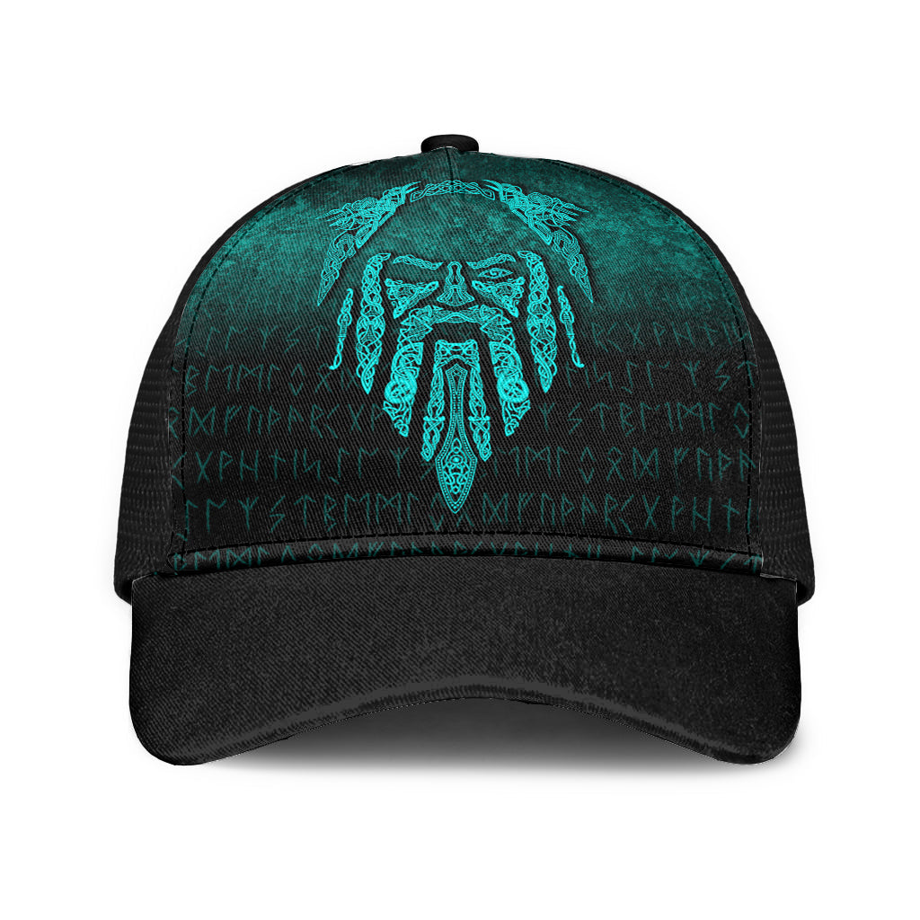 Viking Mesh Back Cap Eye Of Odin Cyan Version