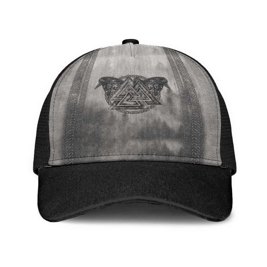 Viking Mesh Back Cap Viking Valknut And Raven