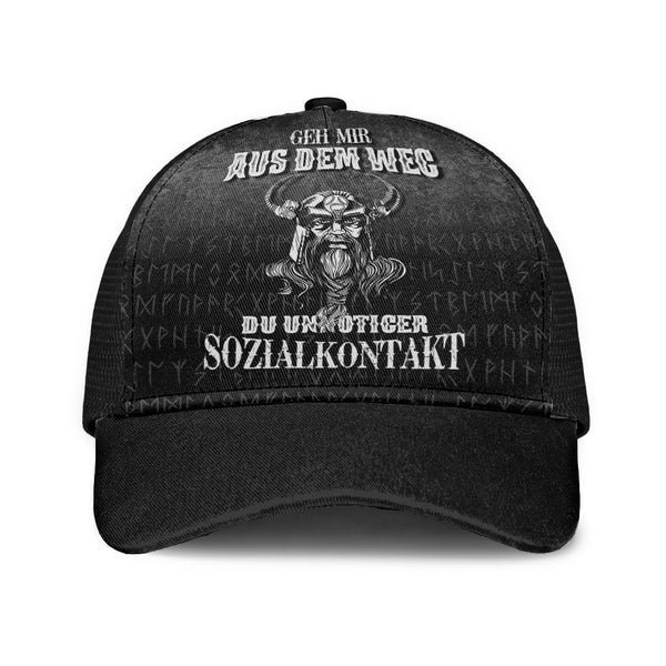 Viking Mesh Back Cap Geh Mir Aus Dem Weg Du Unnotiger Sozialkontakt