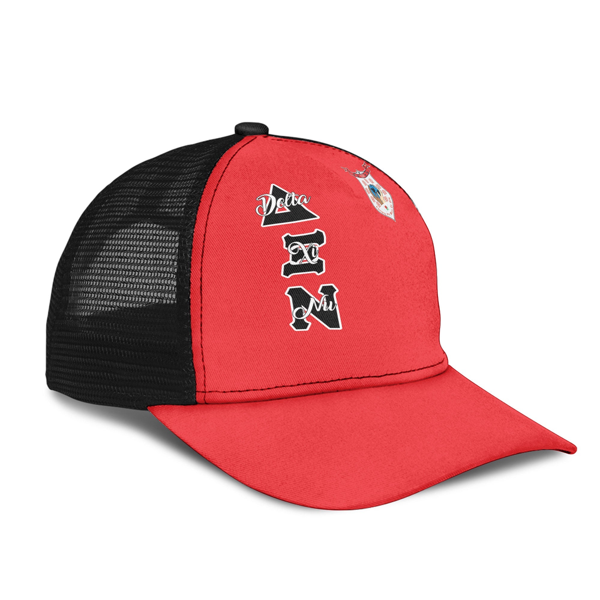 Sorority Cap - Delta Xi Nu Mesh Back Cap Original Red Style
