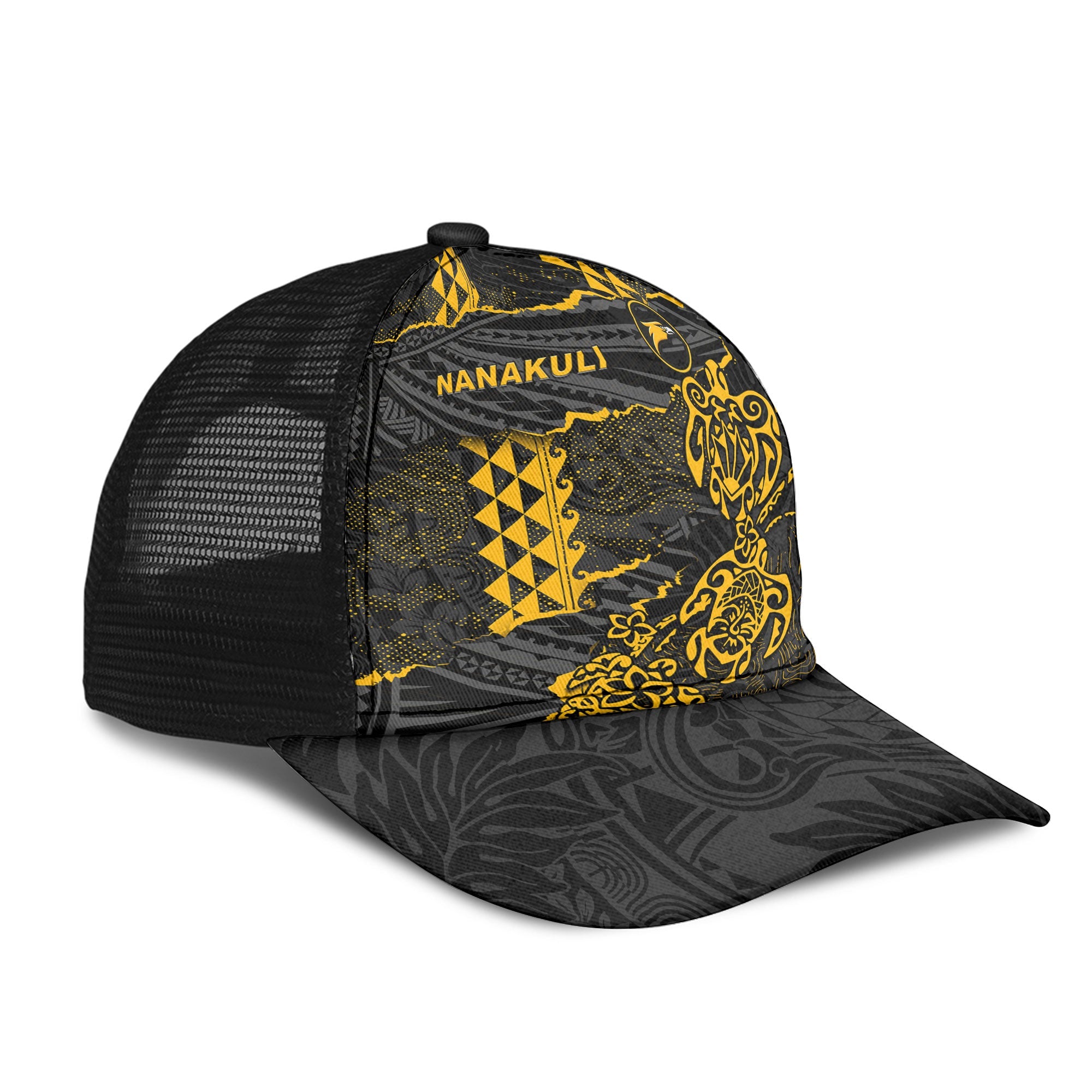 Hawaii Nanakuli High School Mesh Back Cap Polynesian Turtle Style