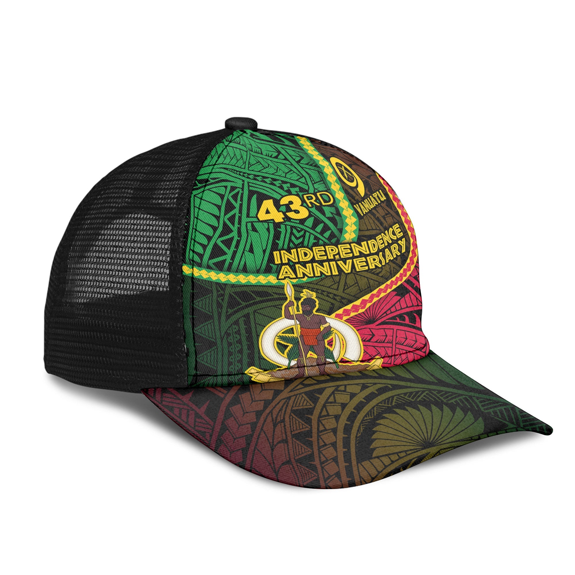 Vanuatu Mesh Back Cap Independence Day 43rd Anniversary Style