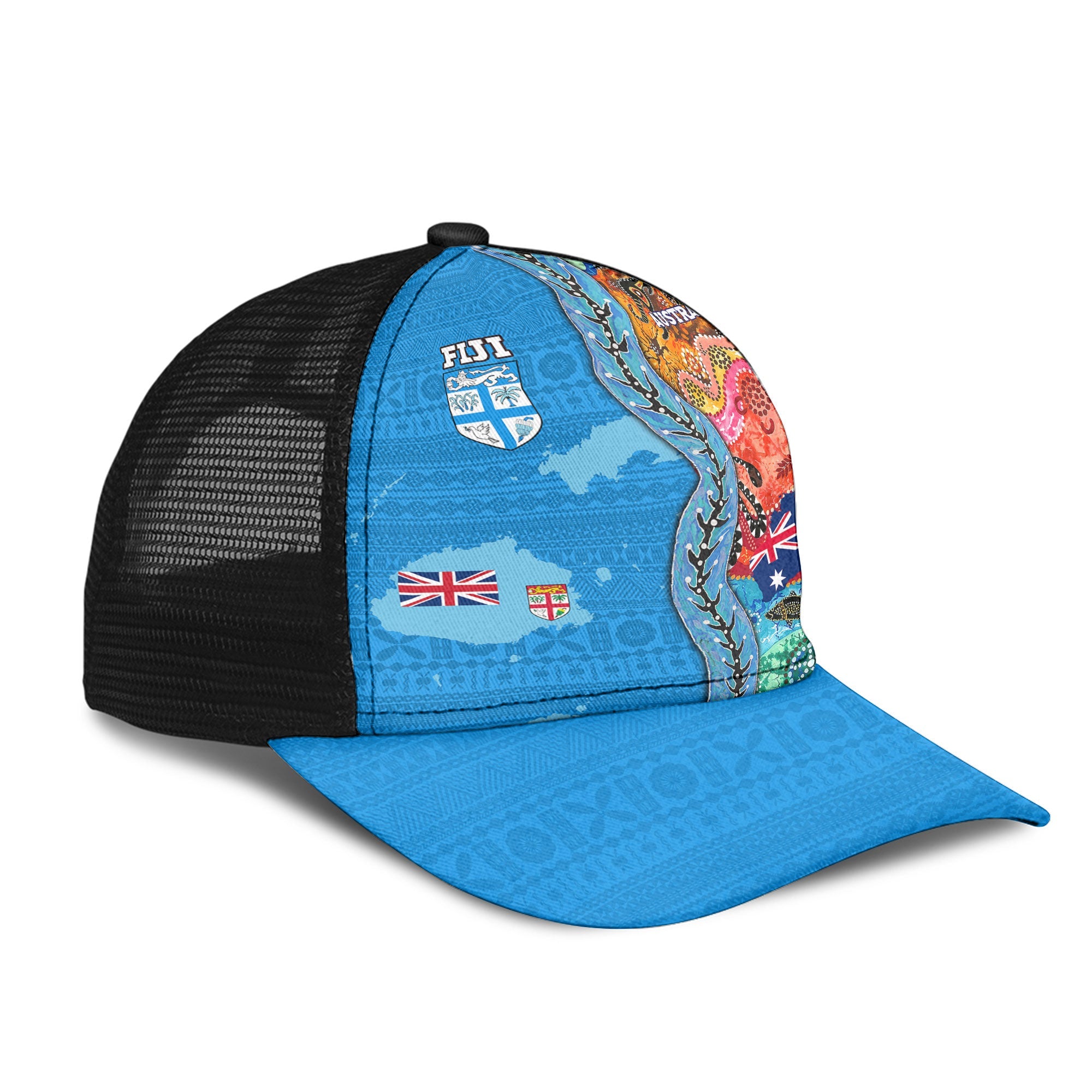 Fiji Tapa & Australia Aboriginal Mesh Back Cap