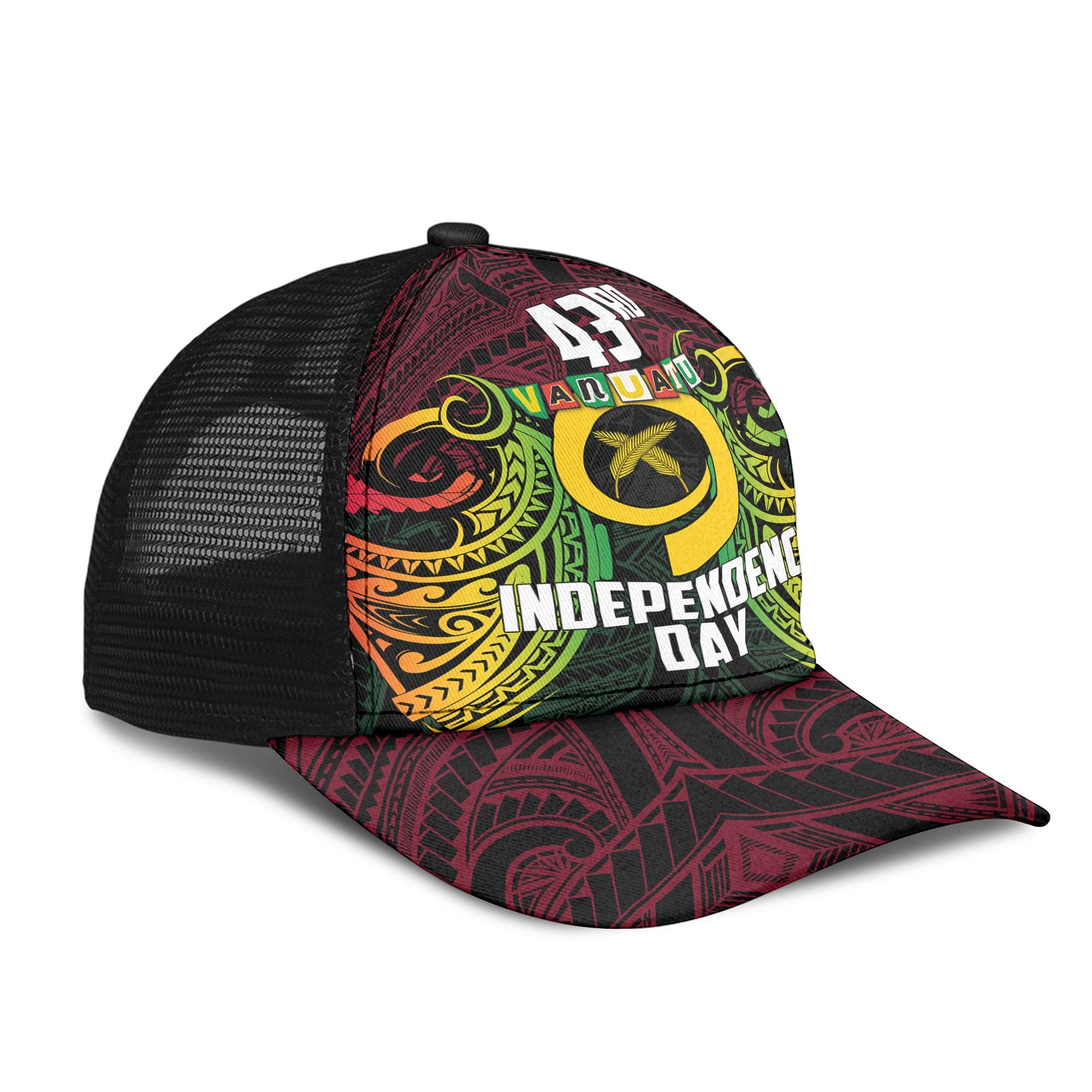 Vanuatu Mesh Back Cap Independence Day 43rd Anniversary Style 2