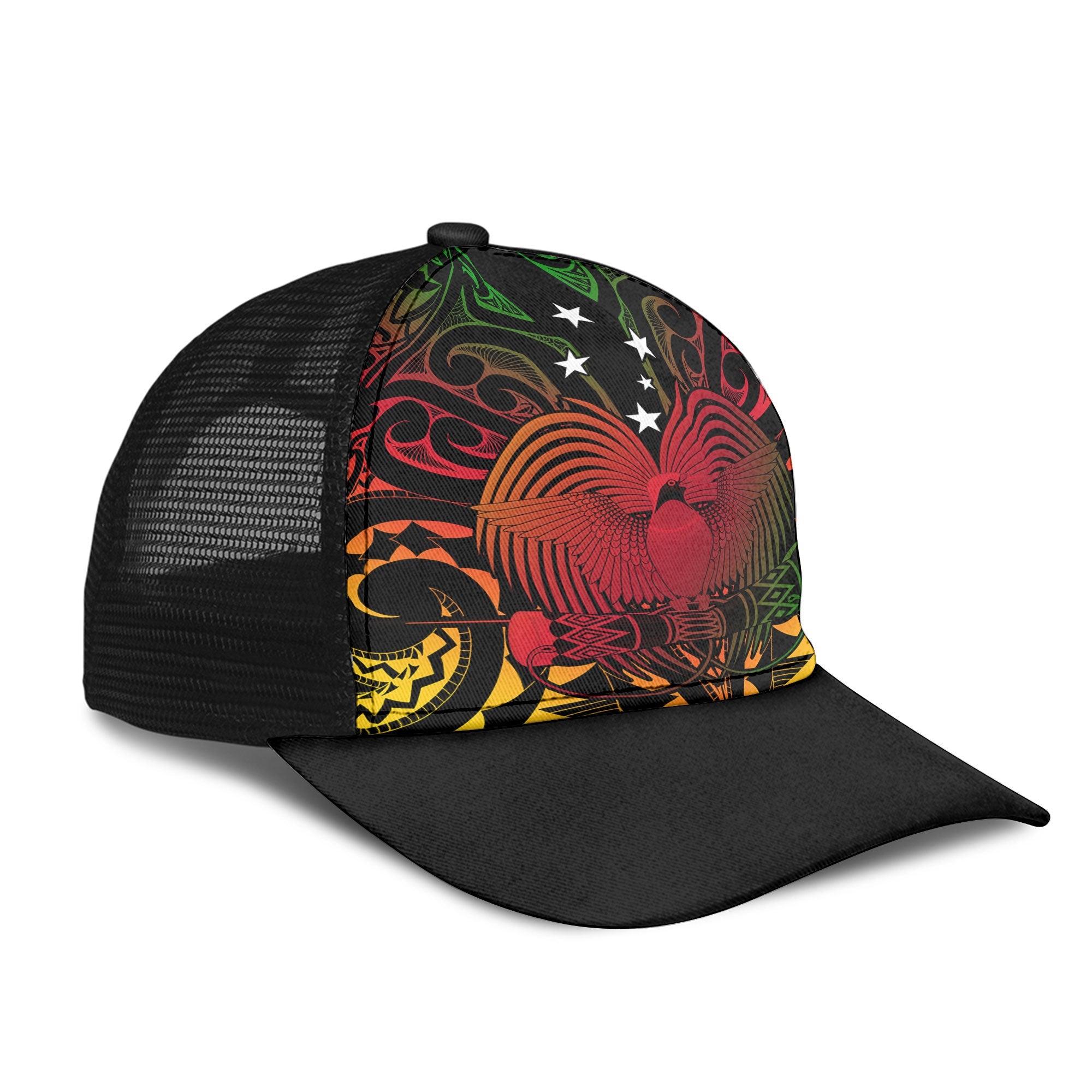 Papua New Guinea Mesh Back Cap Unity In Diversity Motto