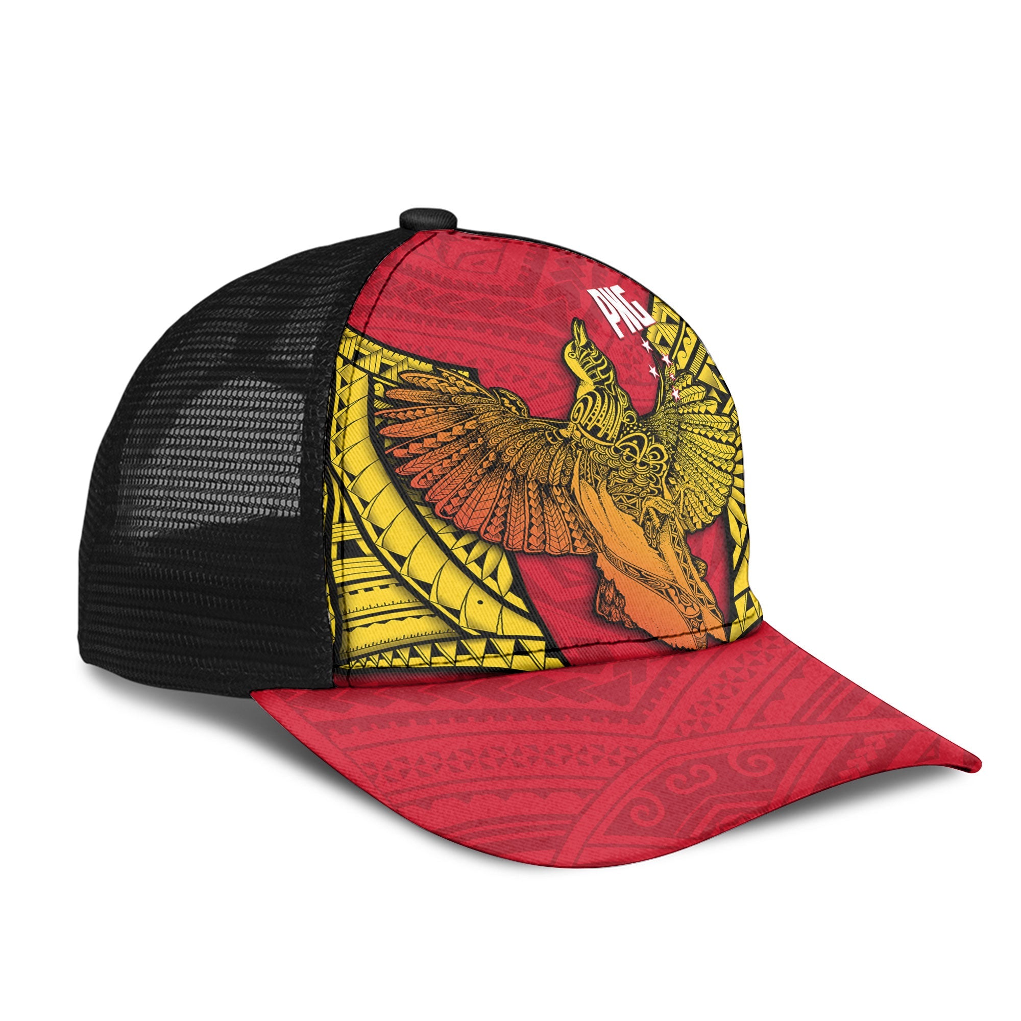 Papua New Guinea Independence Day Mesh Back Cap Raggiana Bird of Paradise Style