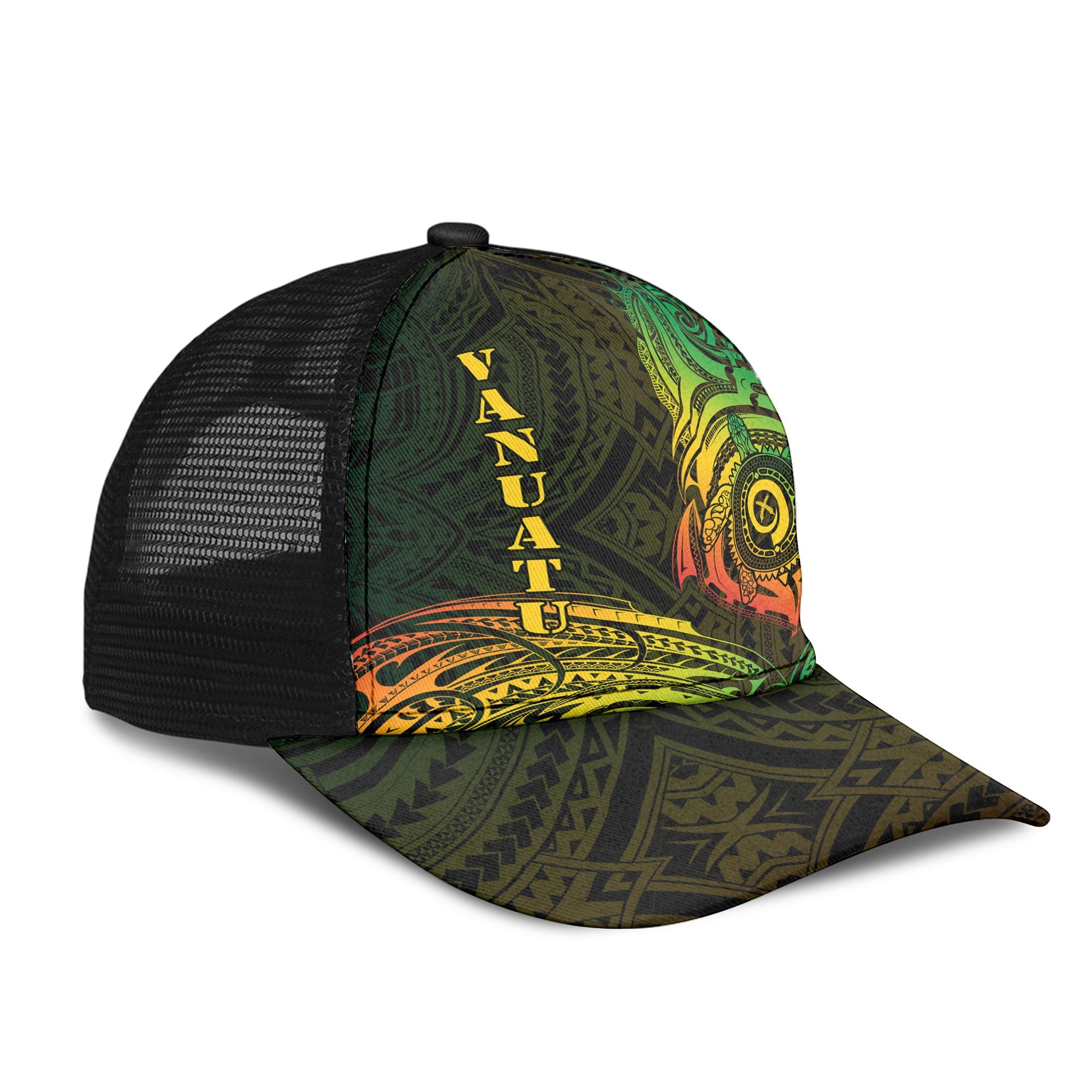 Vanuatu Mesh Back Cap Polynesian Reggae Style