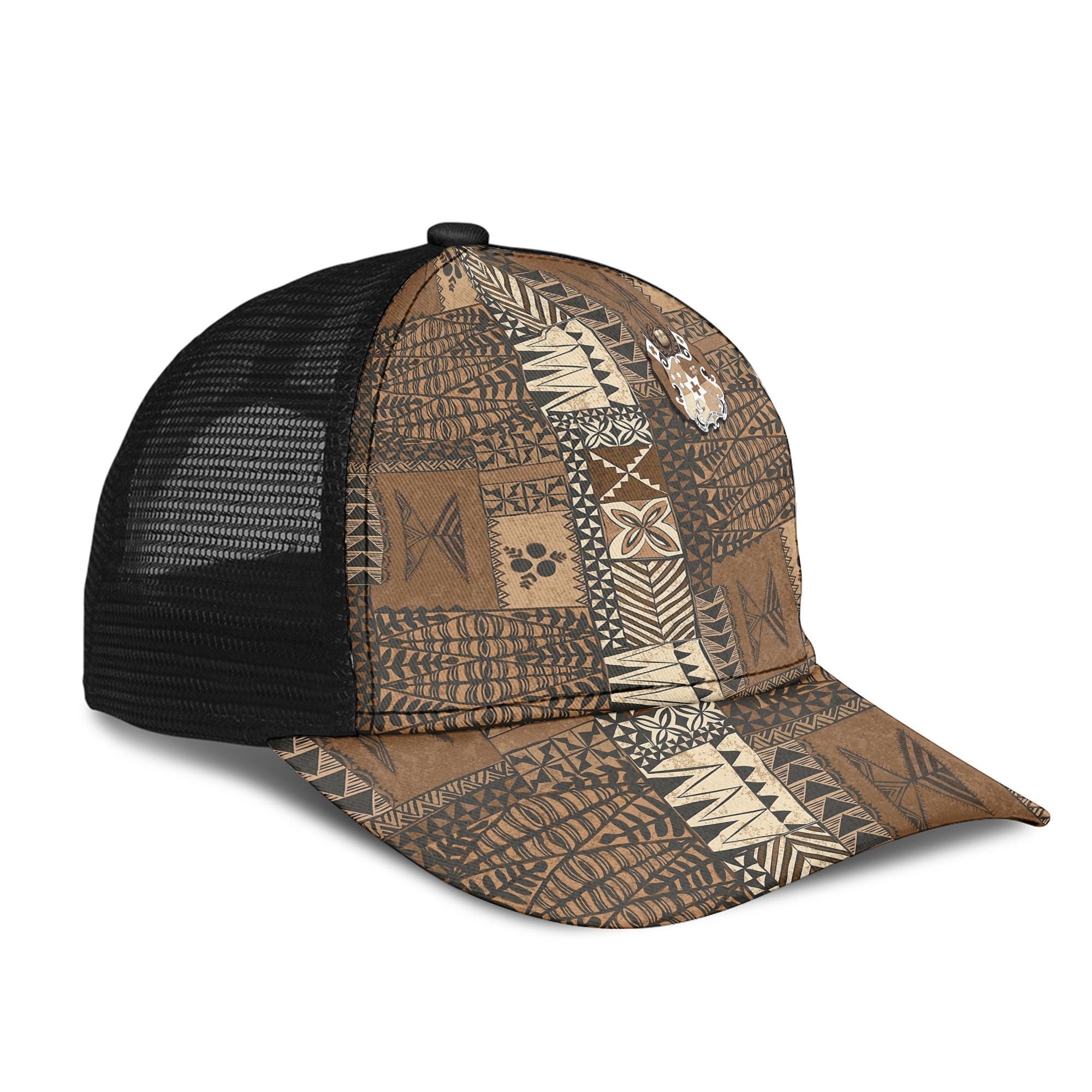 Tonga Mesh Back Cap Ngatu Tapa Style