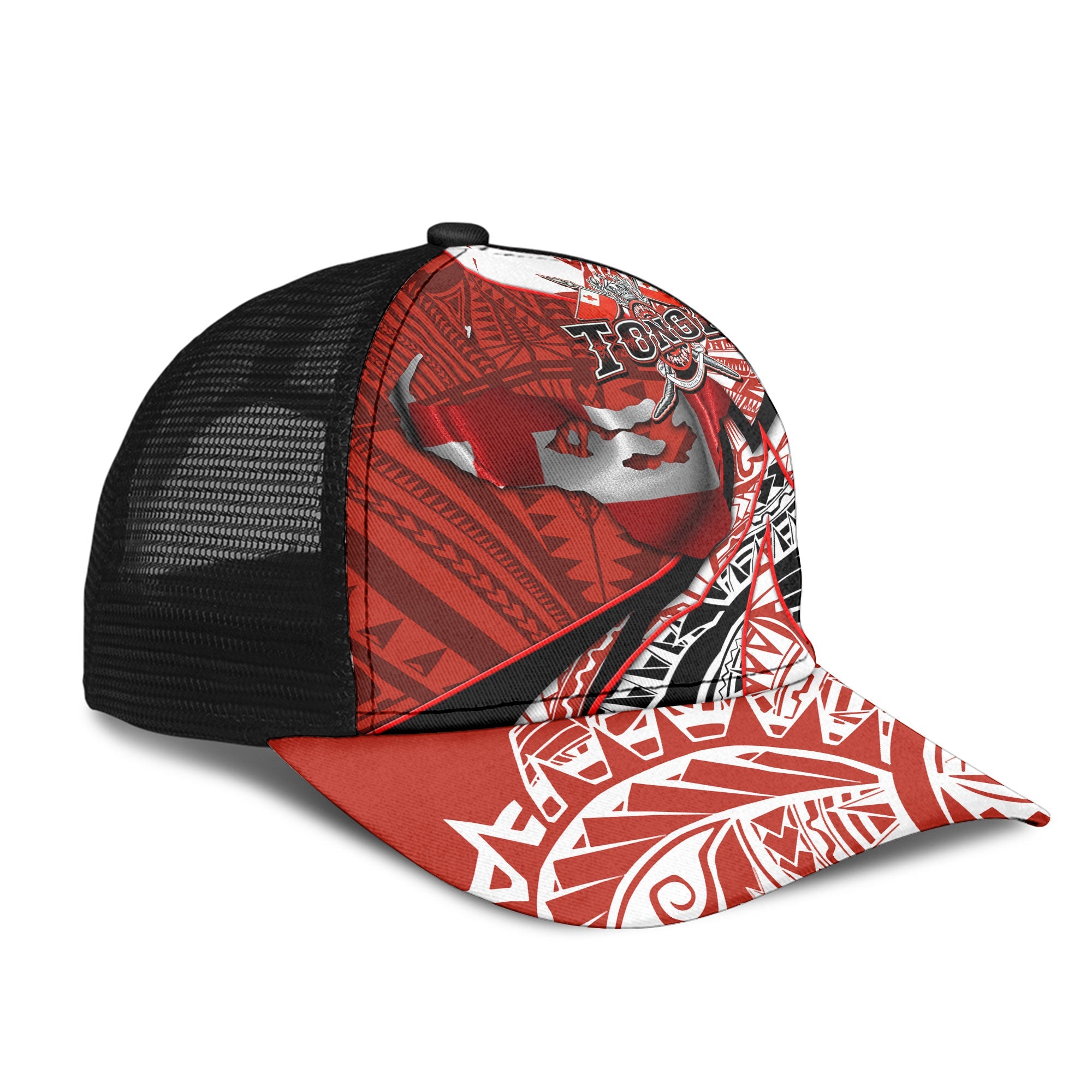 Tonga In My Heart Royal Coat Of Arms Mesh Back Cap