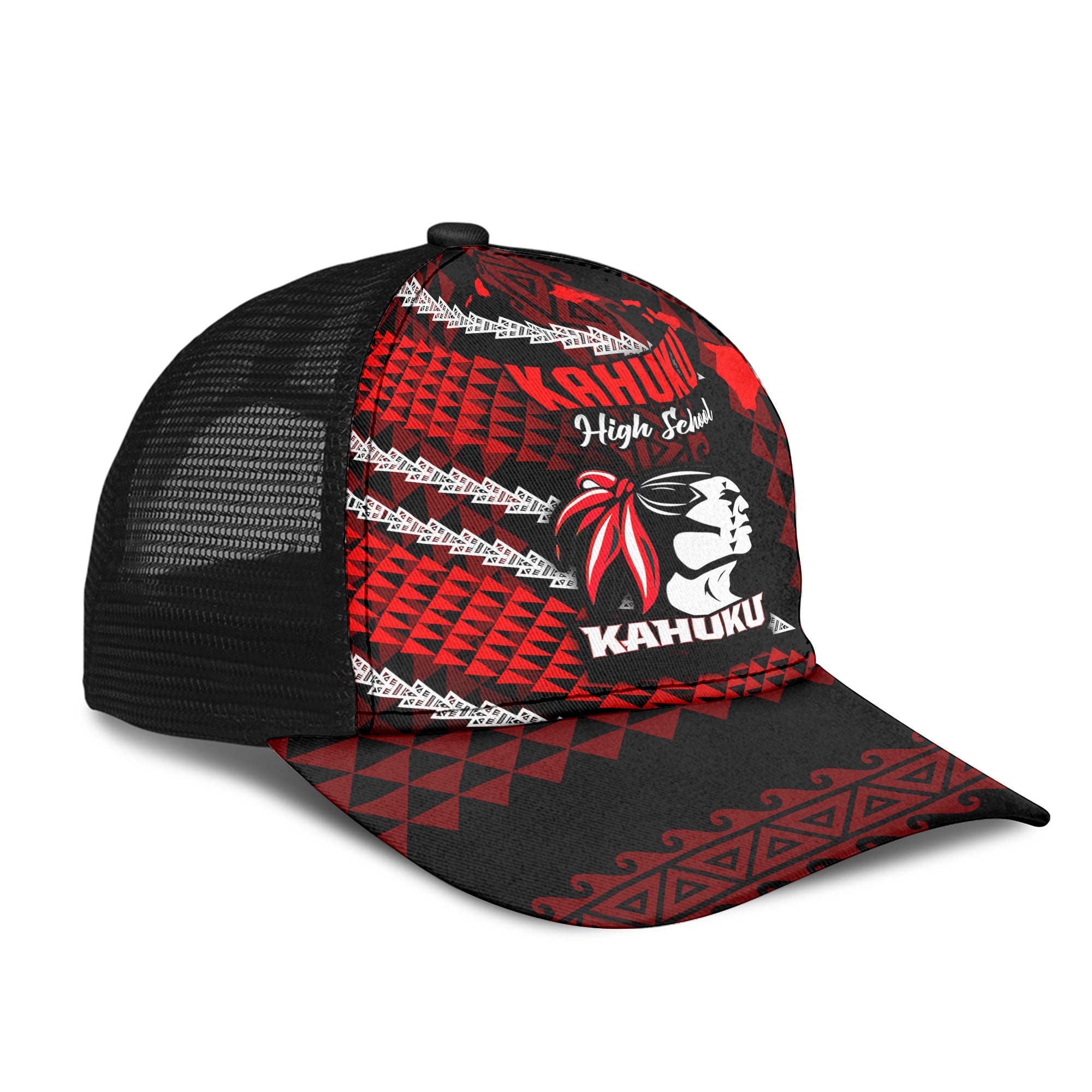 Hawaii Kahuku High & Intermediate School Mesh Back Cap Map Style