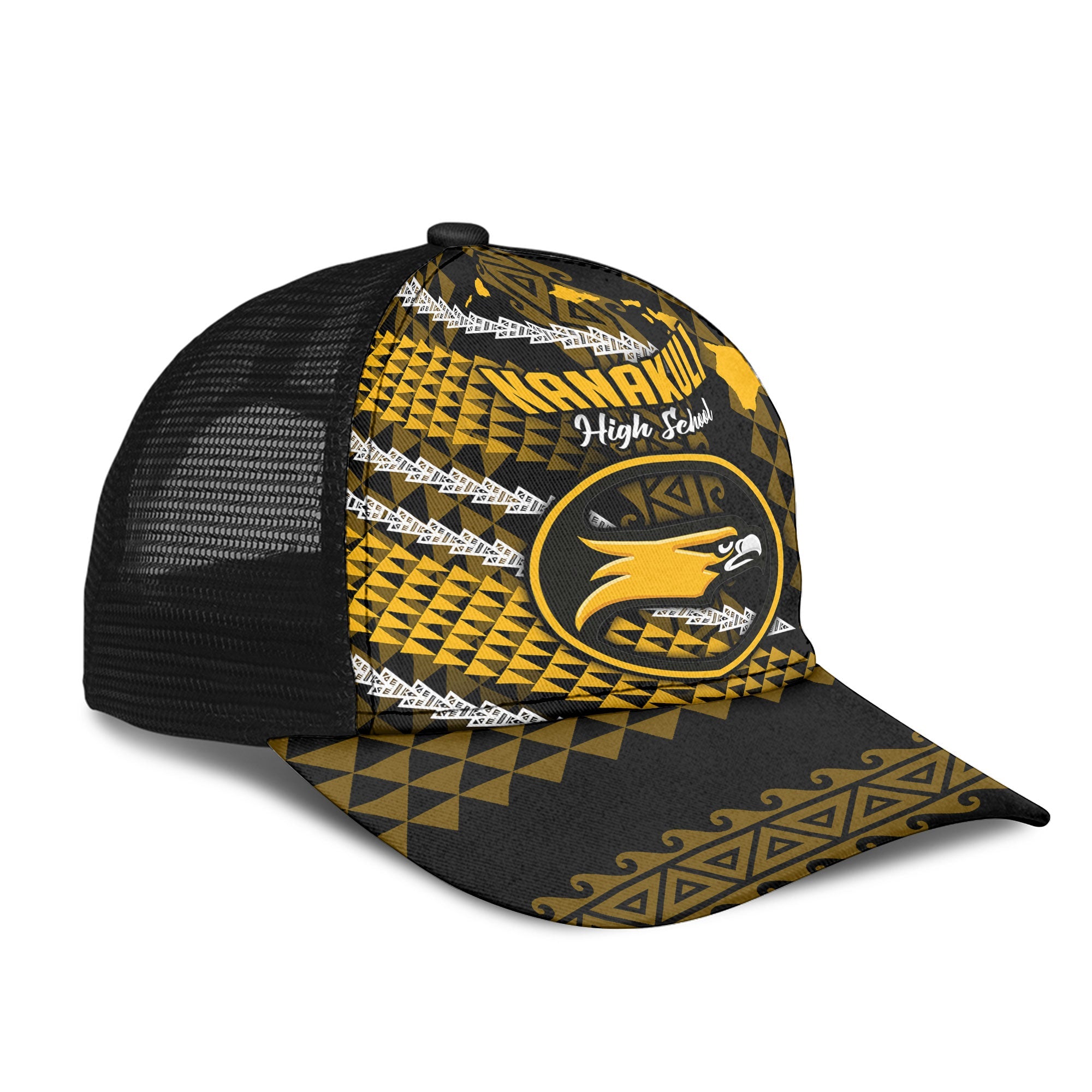 Hawaii Nanakuli High School Mesh Back Cap Map Style