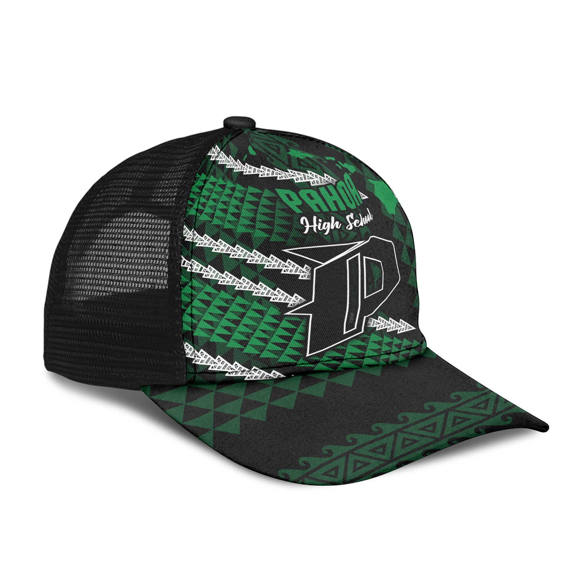 Hawaii Pahoa High & Intermediate School Mesh Back Cap Map Style