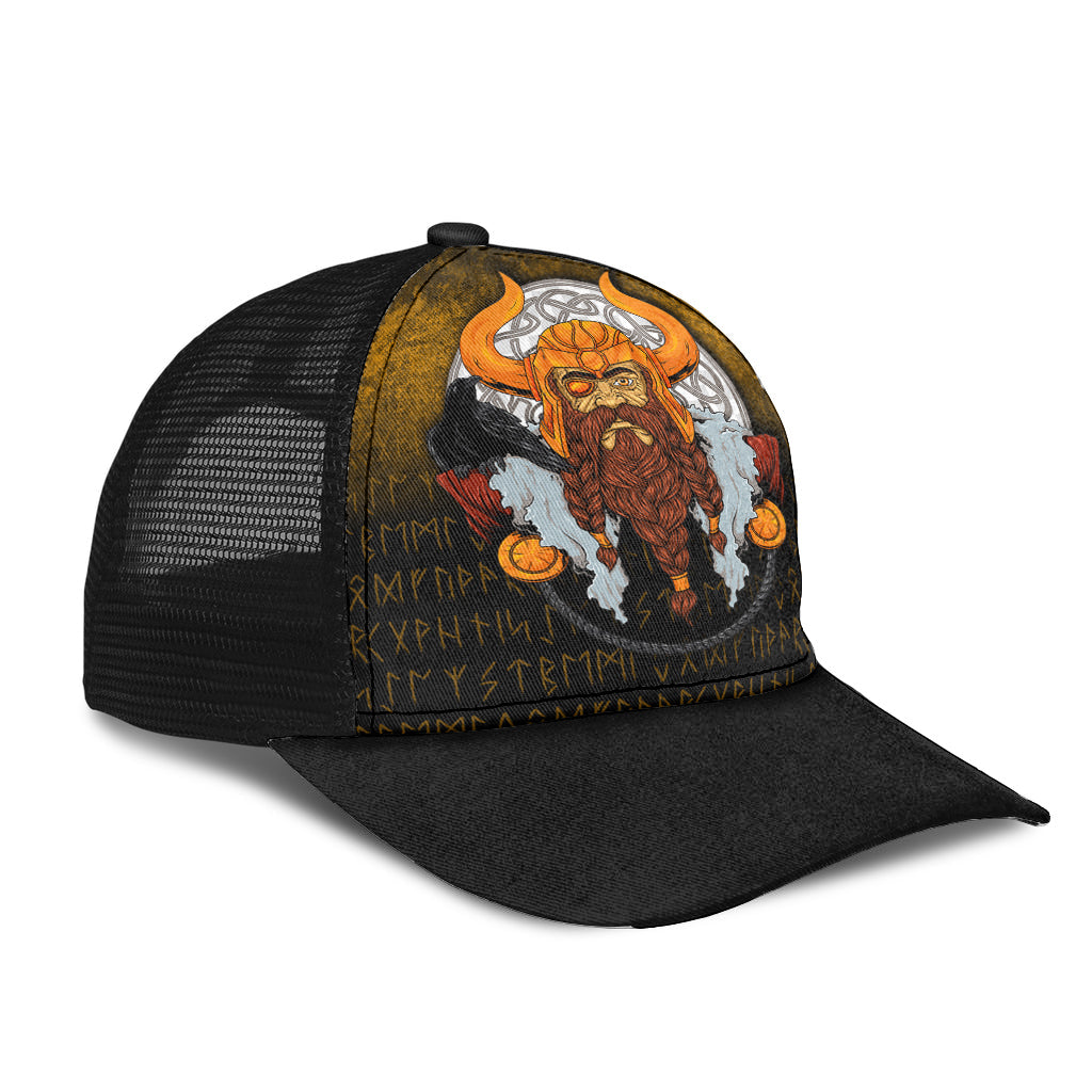 Viking Mesh Back Cap Viking God Odin Raven