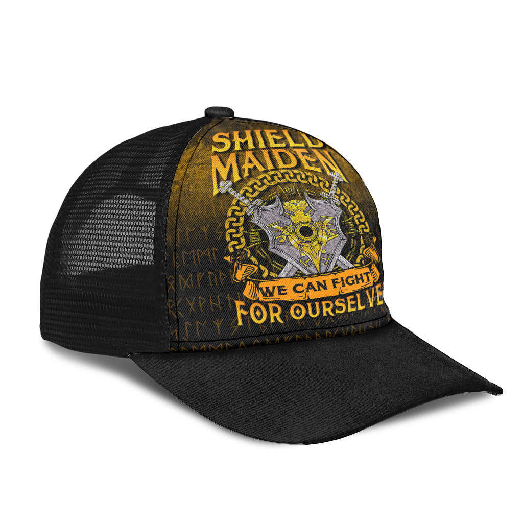 Viking Mesh Back Cap Shield Maiden We Can Fight For Ourselves