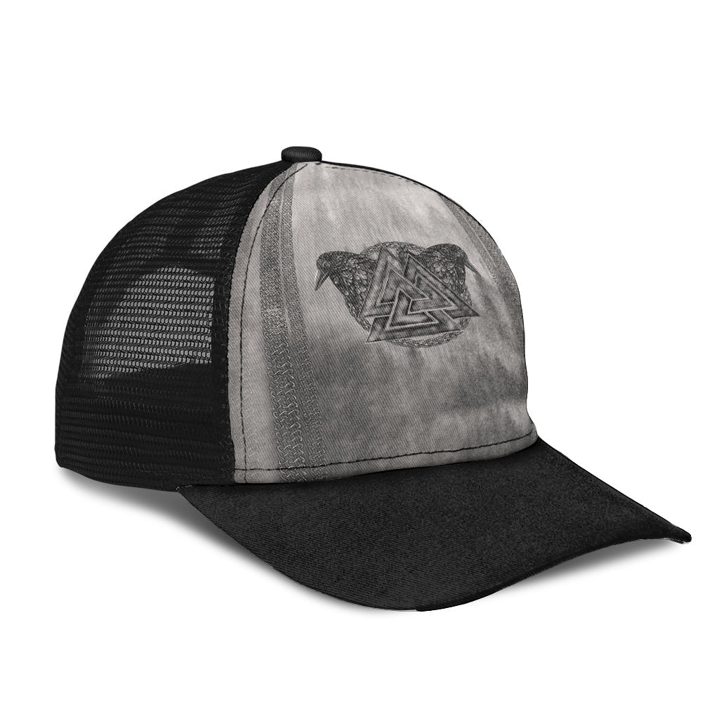 Viking Mesh Back Cap Viking Valknut And Raven