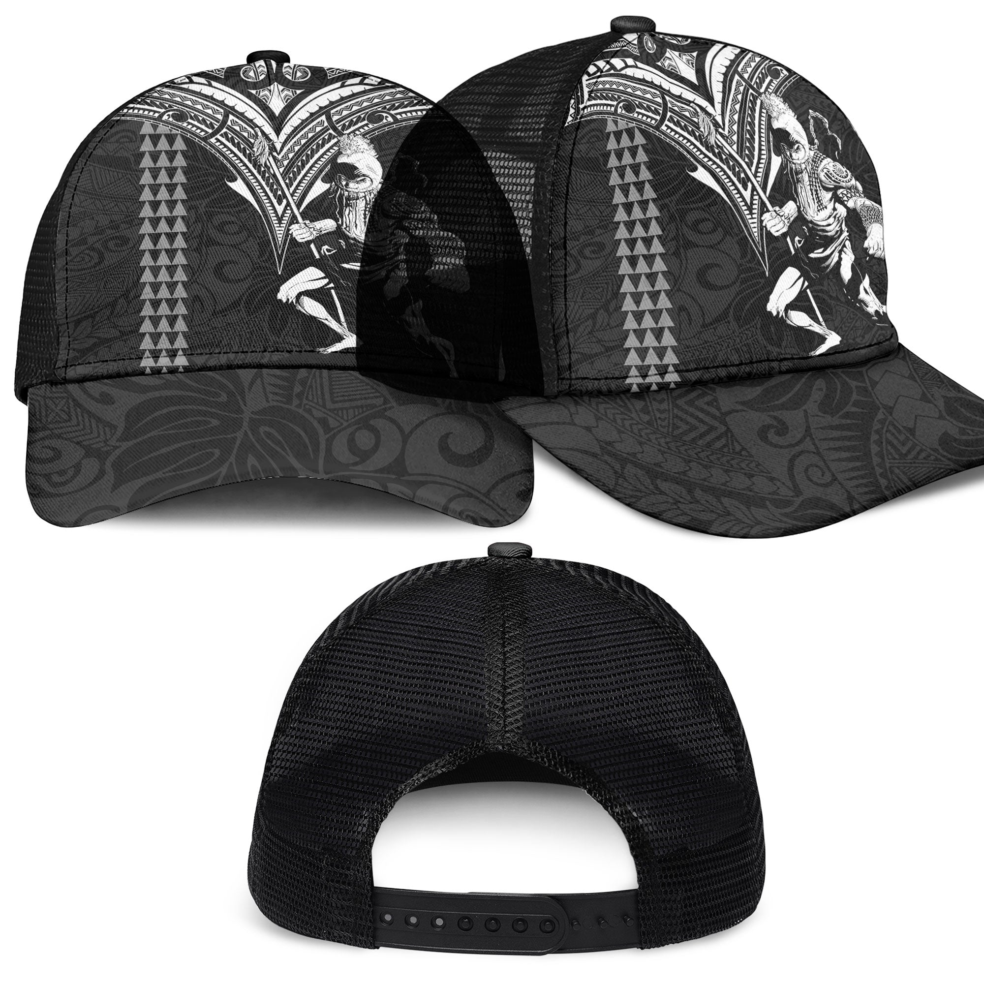 Hawaii Ikaika Warrior Mesh Back Cap Polynesian Tattoo Style